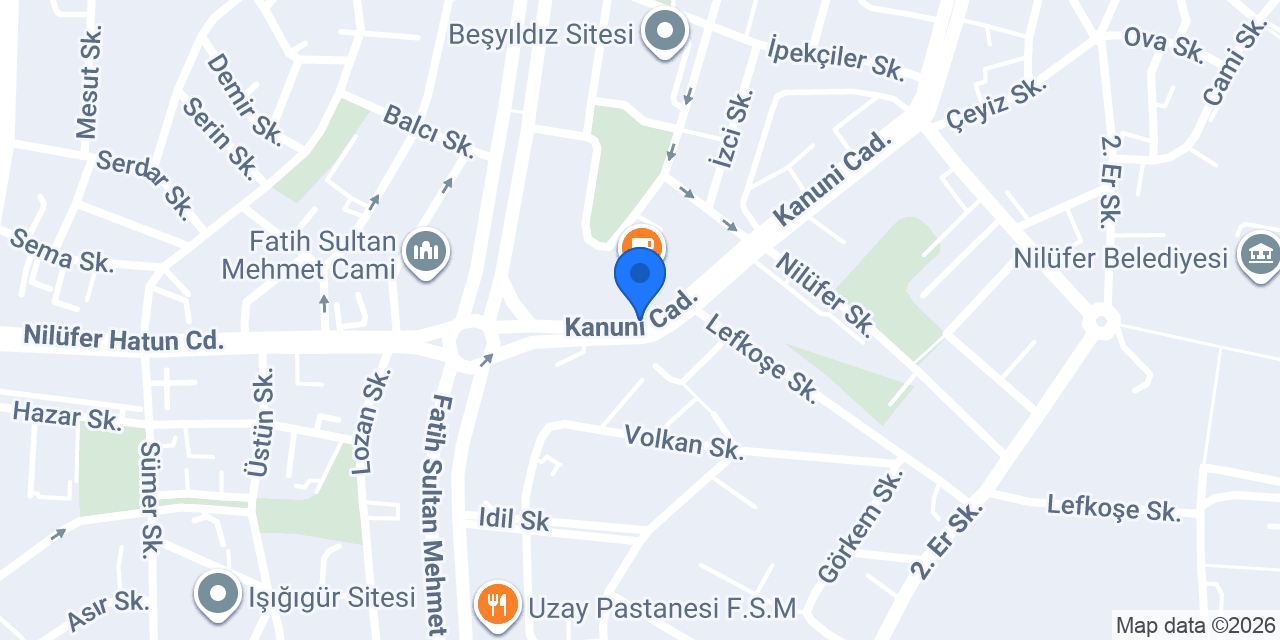 PLATİN BURSA konumu