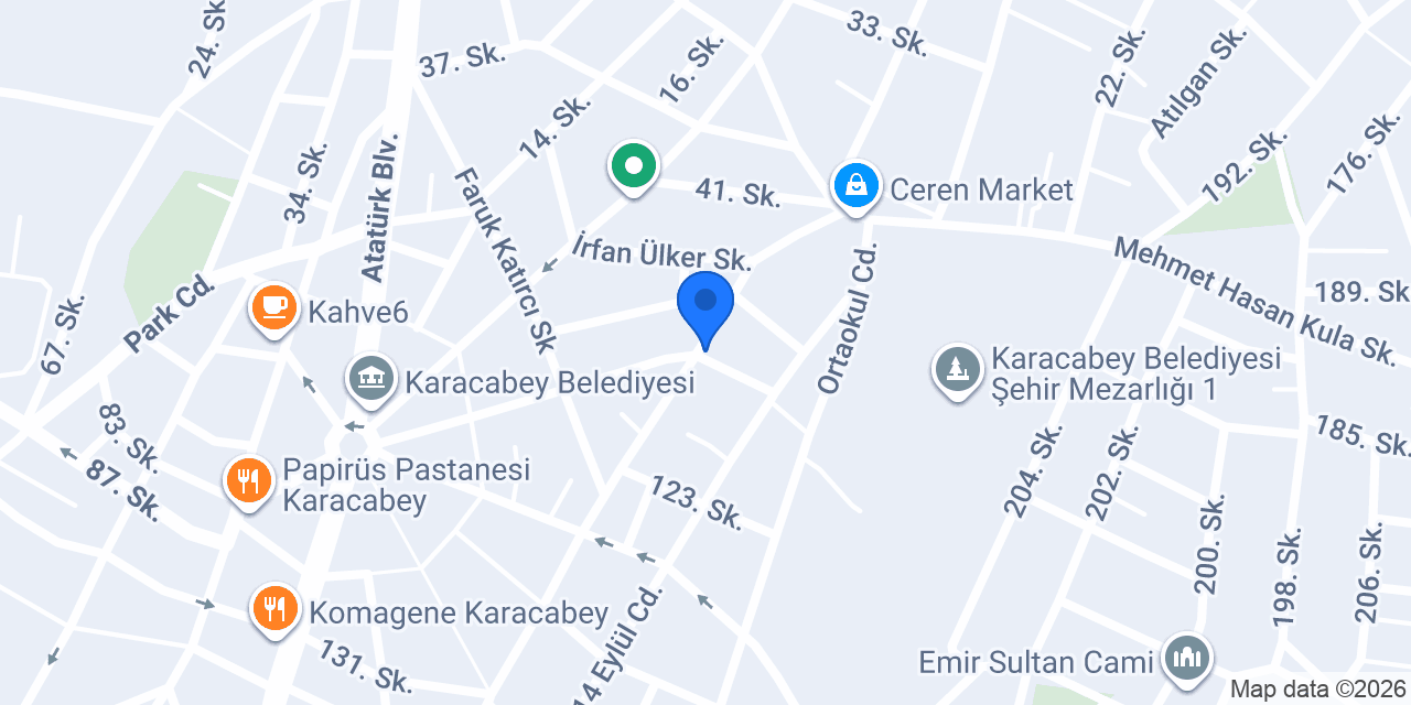Karacabey iletişim konumu