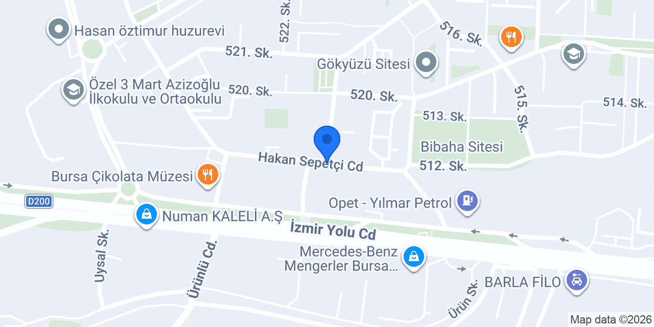 Fizyoterapist İrem Alemdar konumu
