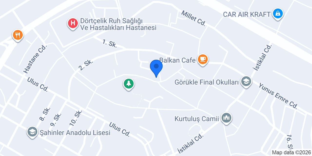 Dorde Gurme Dondurma konumu