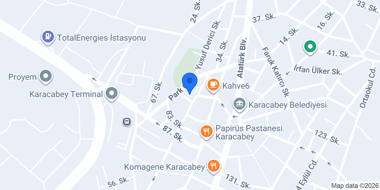 Işık Sürücü Kursu konumu