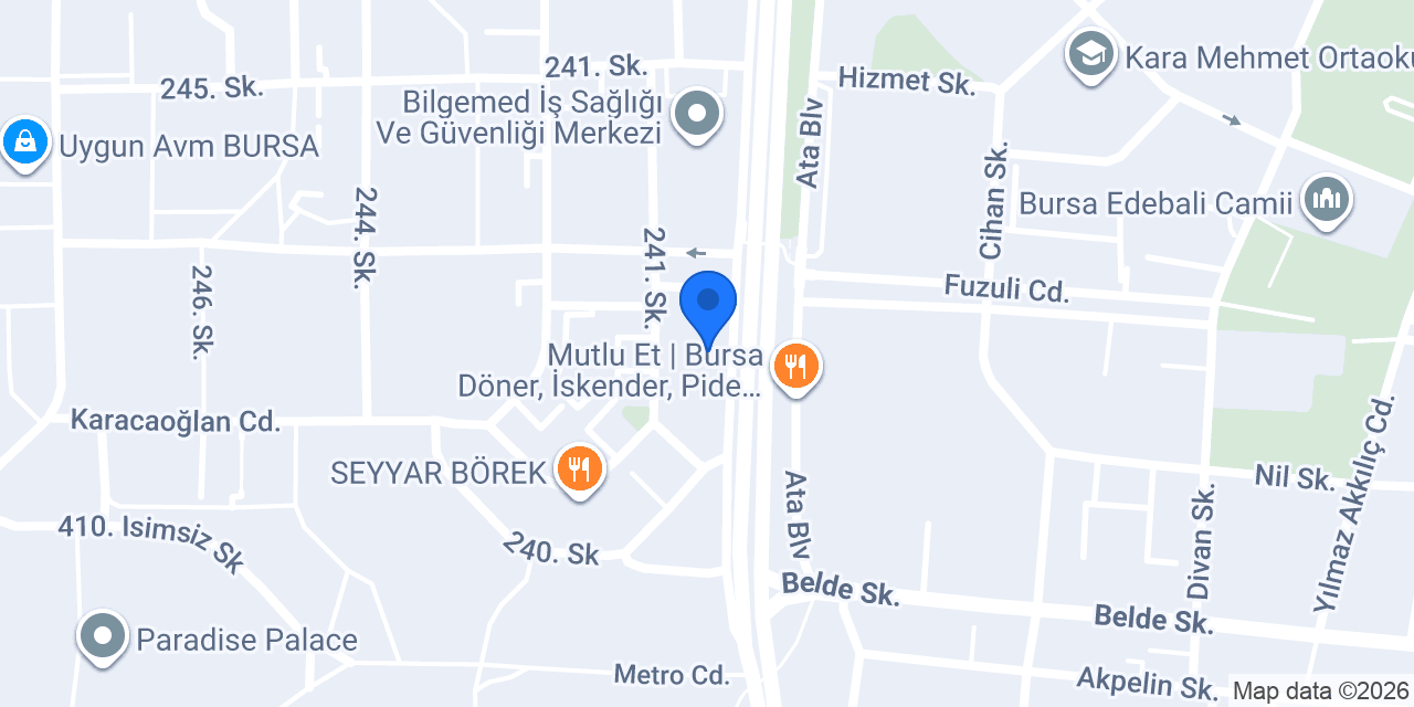 Er Motors Nilüfer konumu