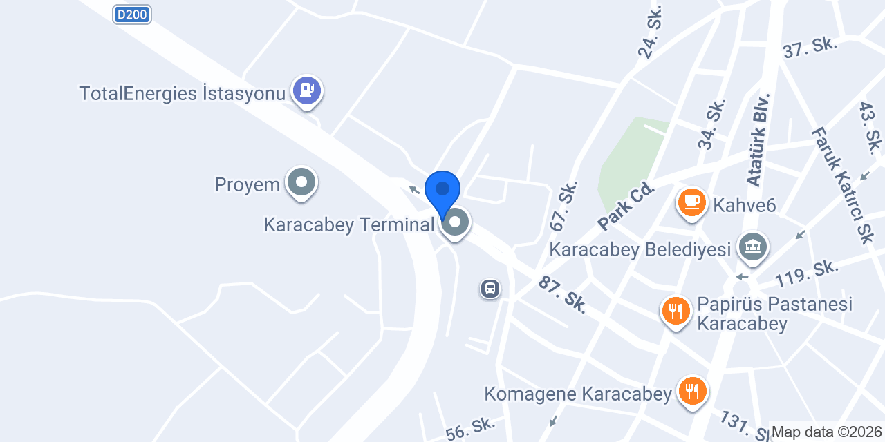 Karacabey GARAJ TAKSİ 7017 konumu
