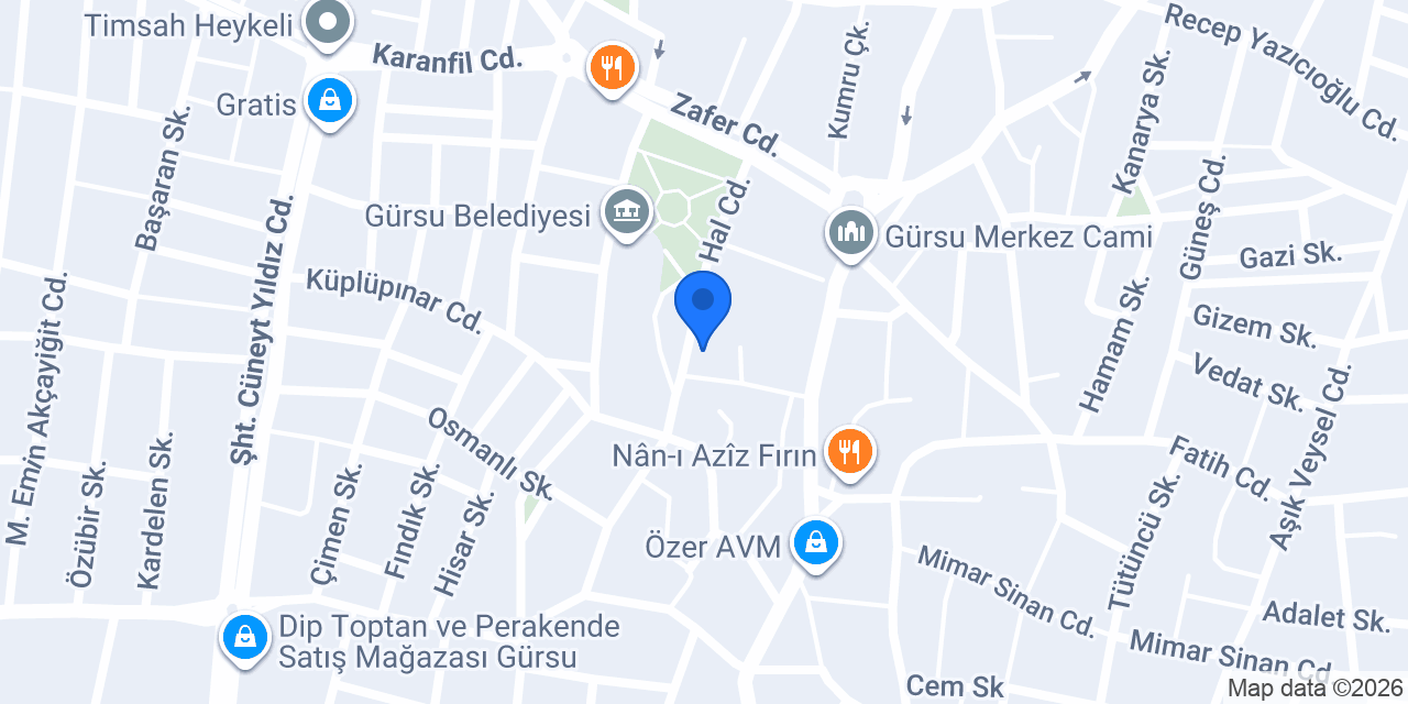 SİBEL ÇAVUŞ BAYAN KUAFÖRÜ konumu