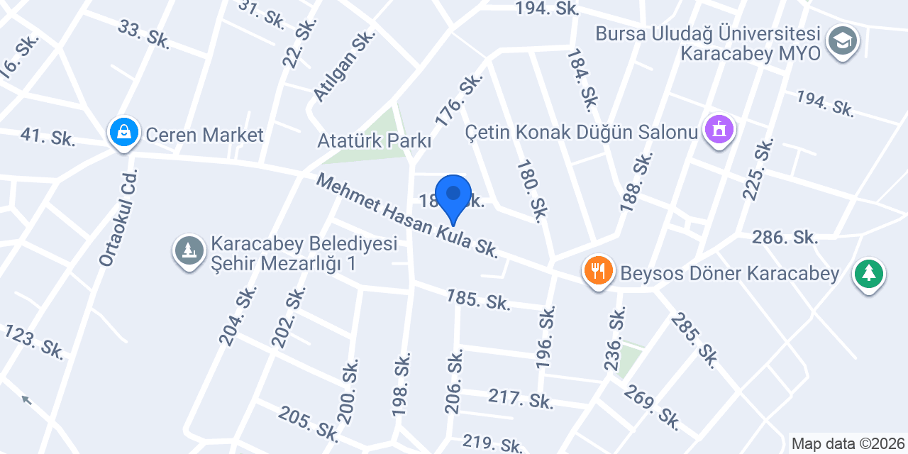 Karacabey Tost Evim konumu