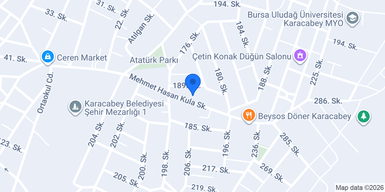 VENÜS TEKEL SHOP konumu