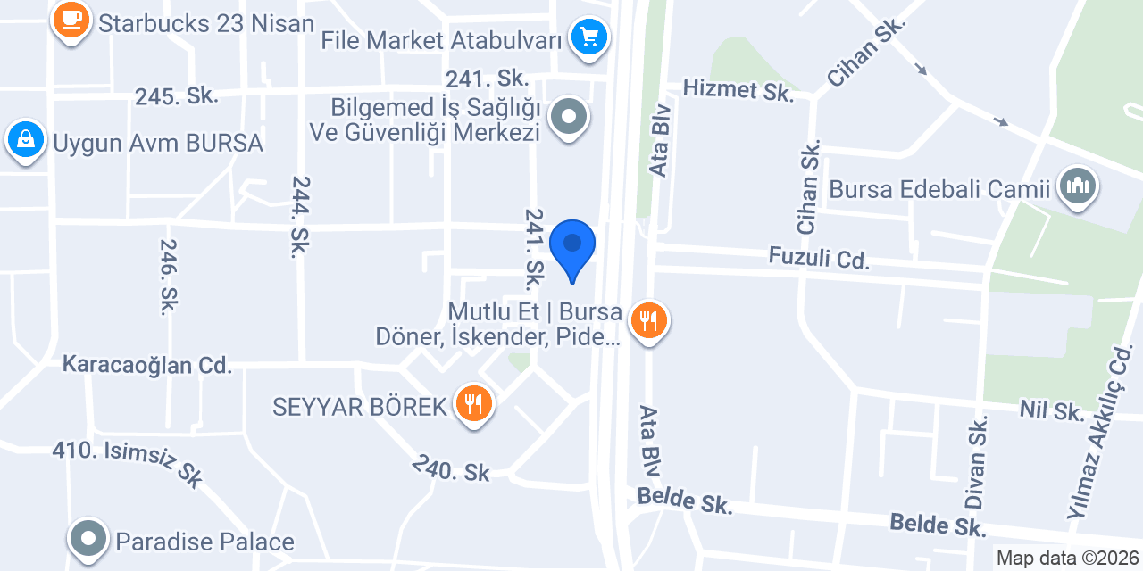 Kırmızı Küp konumu