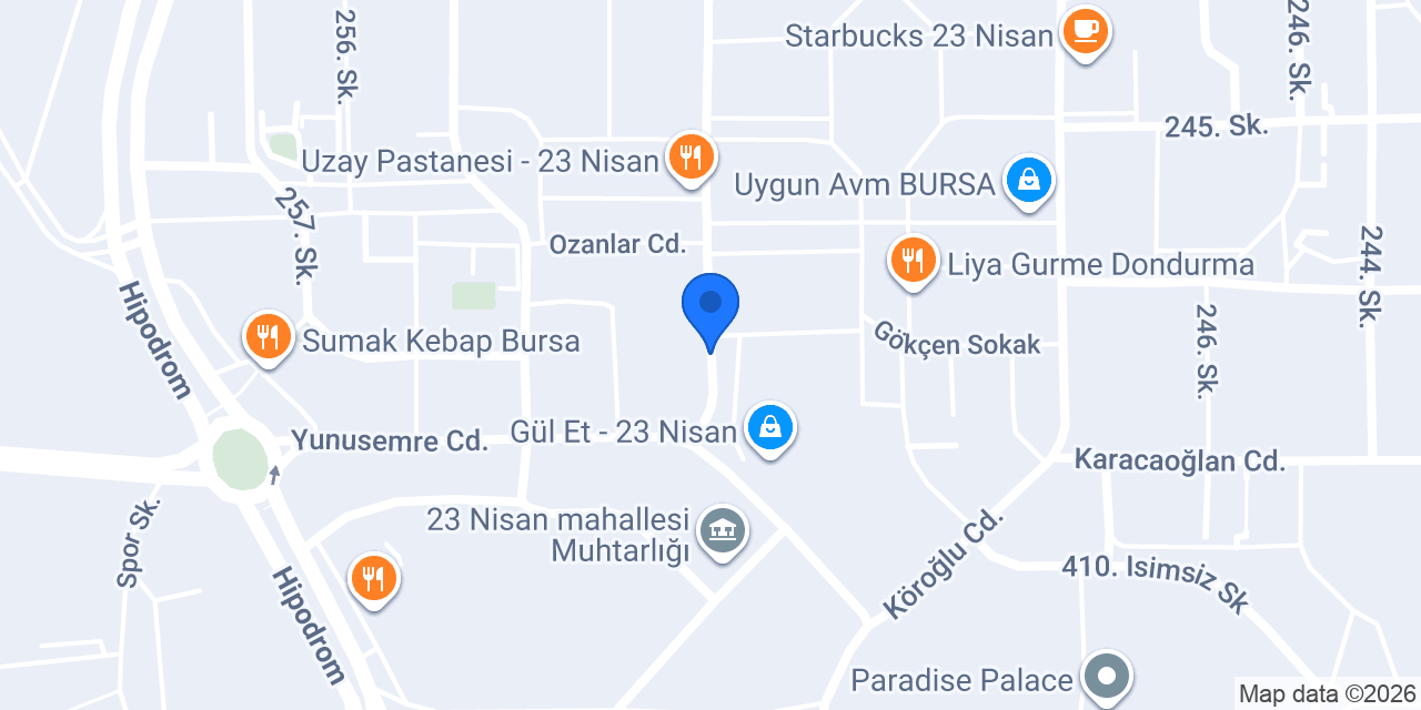 Diş Hekimi Arman Kömür konumu
