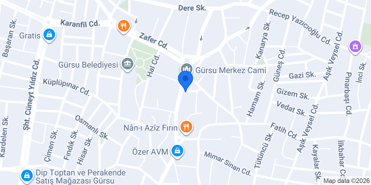 Woswos Cafe Pastane konumu