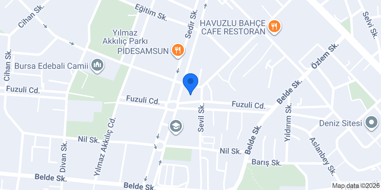 22. Yüzyıl Okulları konumu
