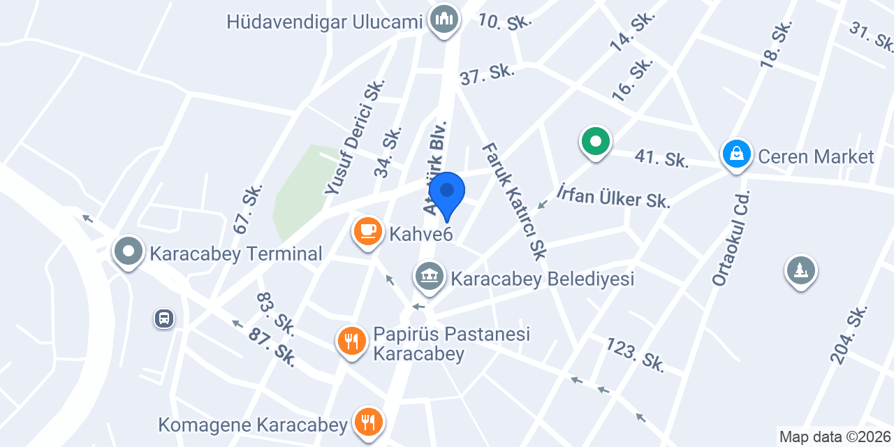 Ziraat Bankası Karacabey/Bursa Şubesi konumu