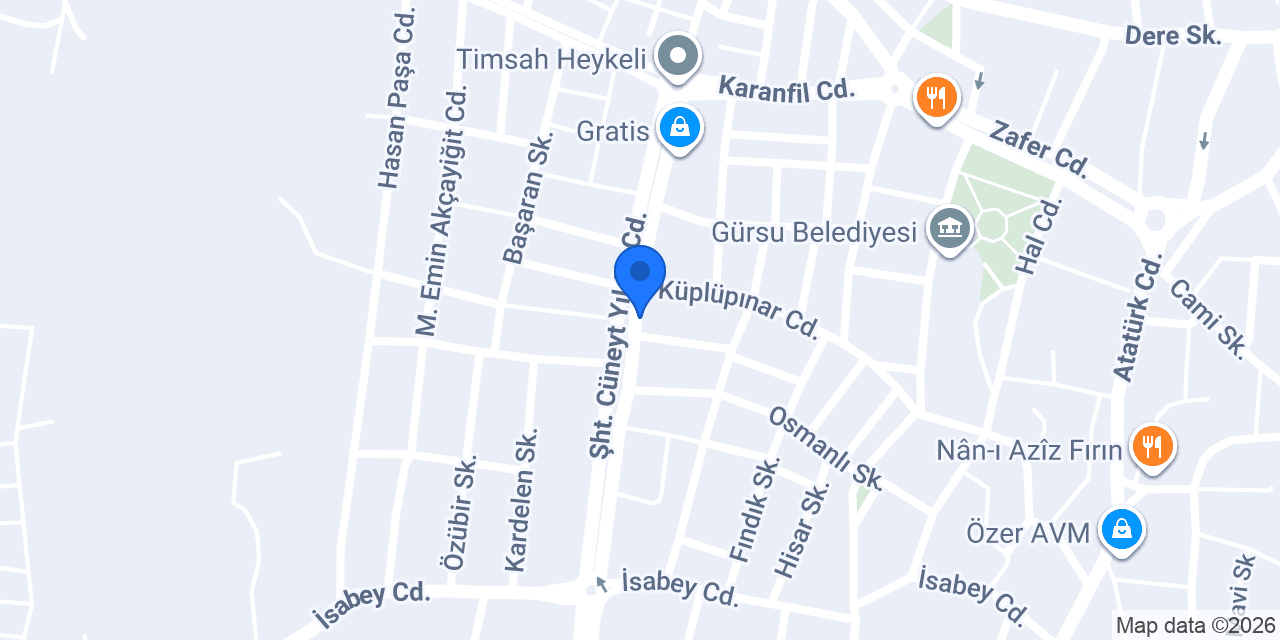 Beşli Kuyumculuk konumu