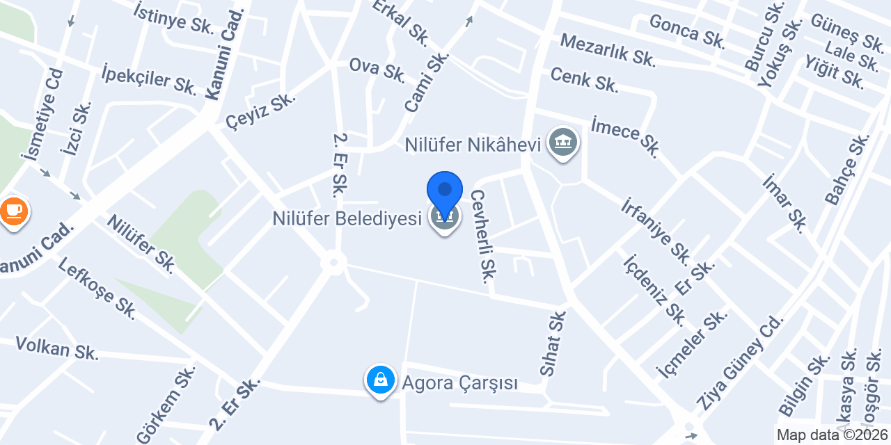 Nilüfer İnovasyon Merkezi konumu