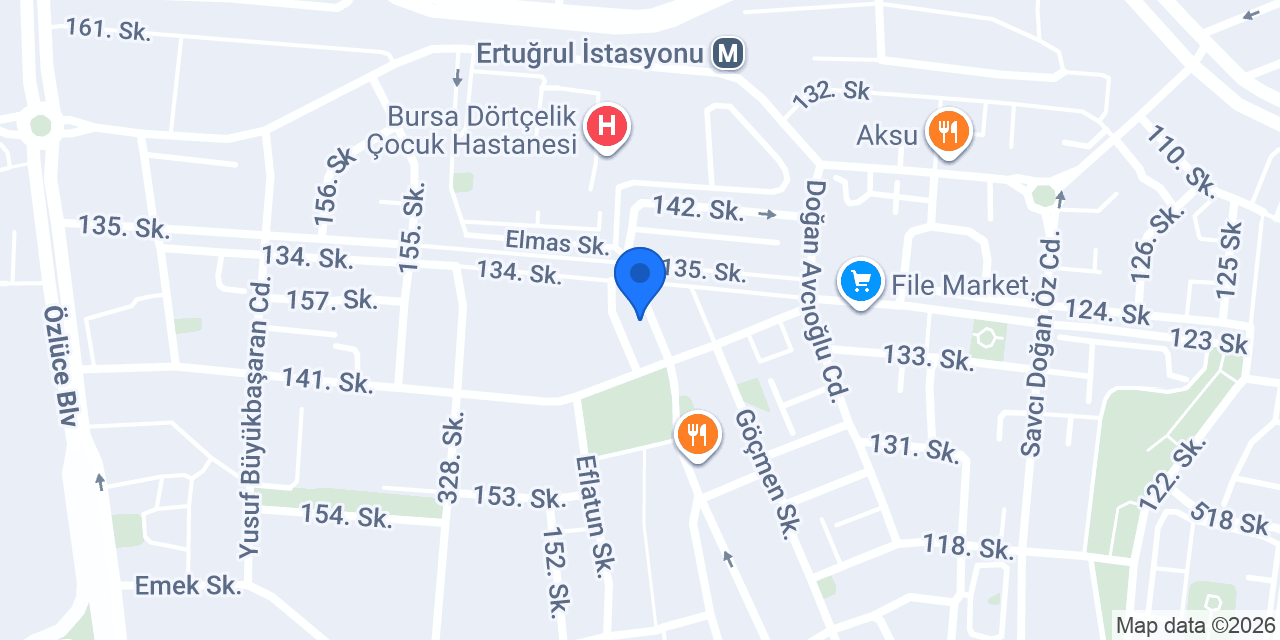 Merve Nur Optik konumu