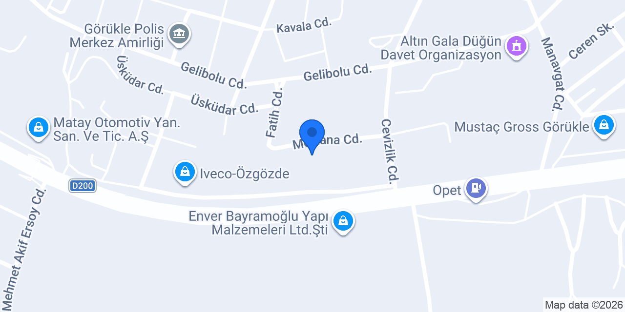 TURK AUTO MOTORLU ARAÇLAR SAN. VE TİC. LTD. ŞTİ. konumu