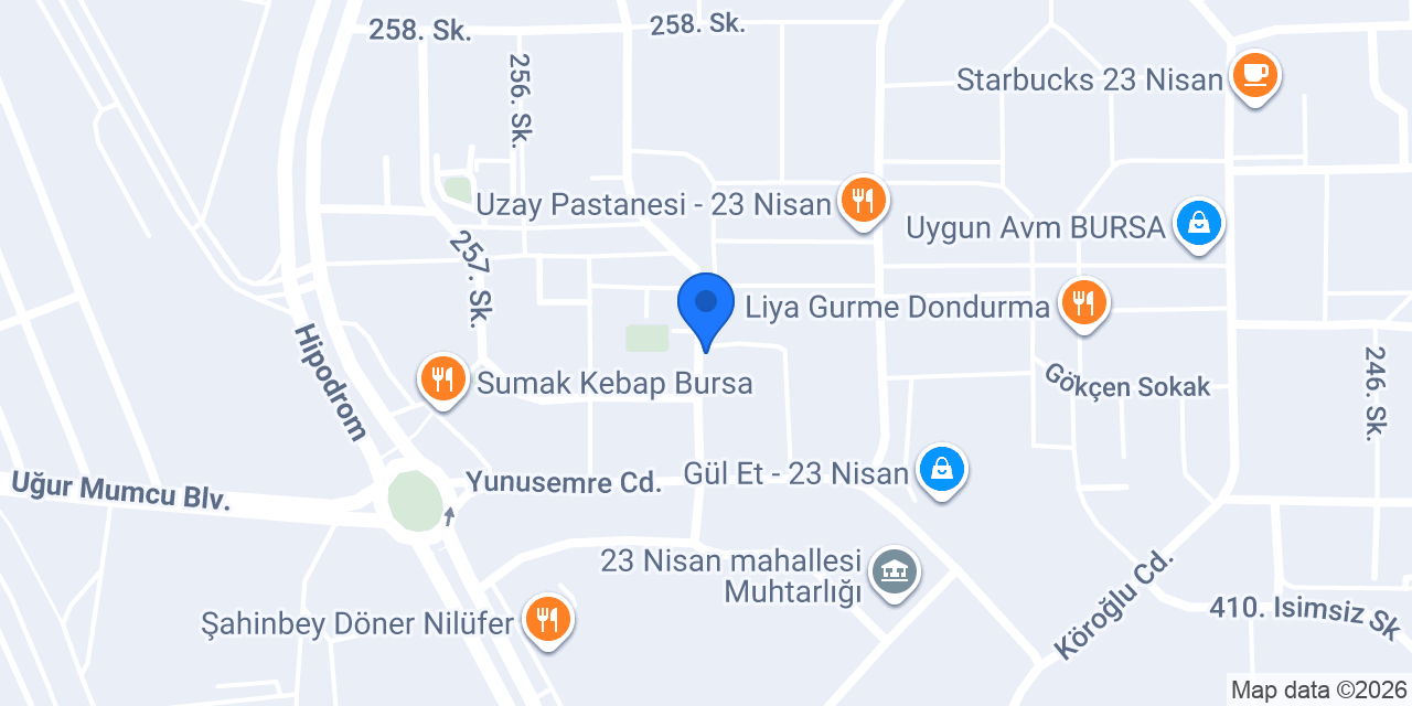 Artemis Veteriner Kliniği konumu