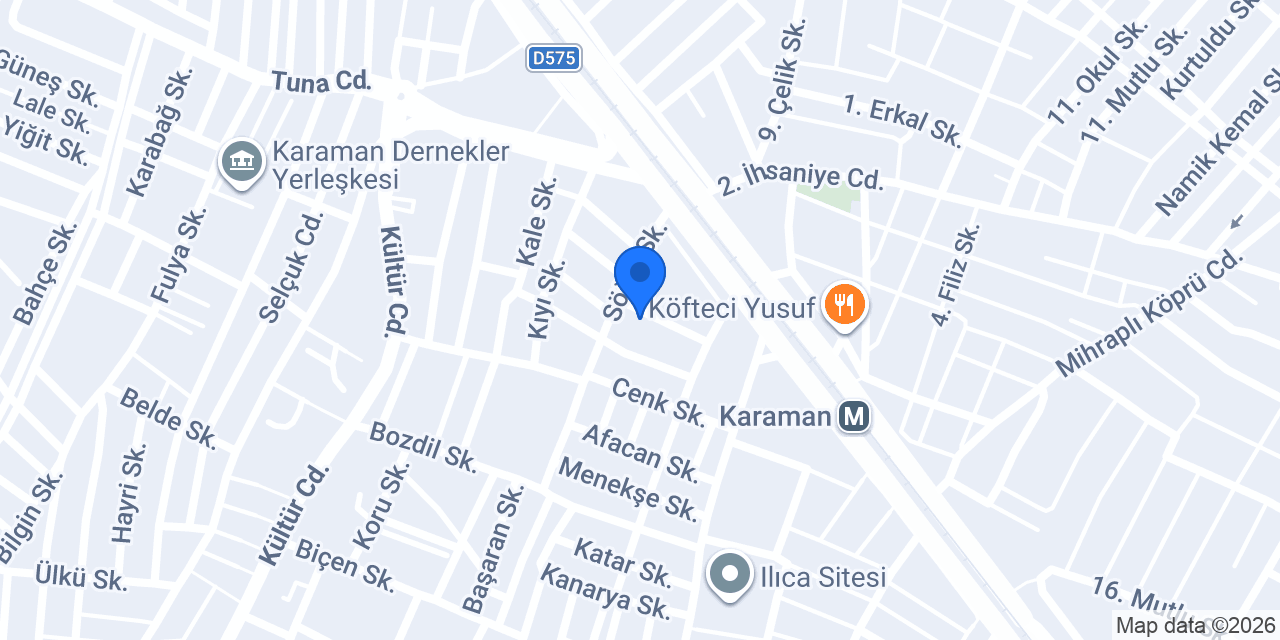 Okan Baloğlu Tattoo Studio konumu
