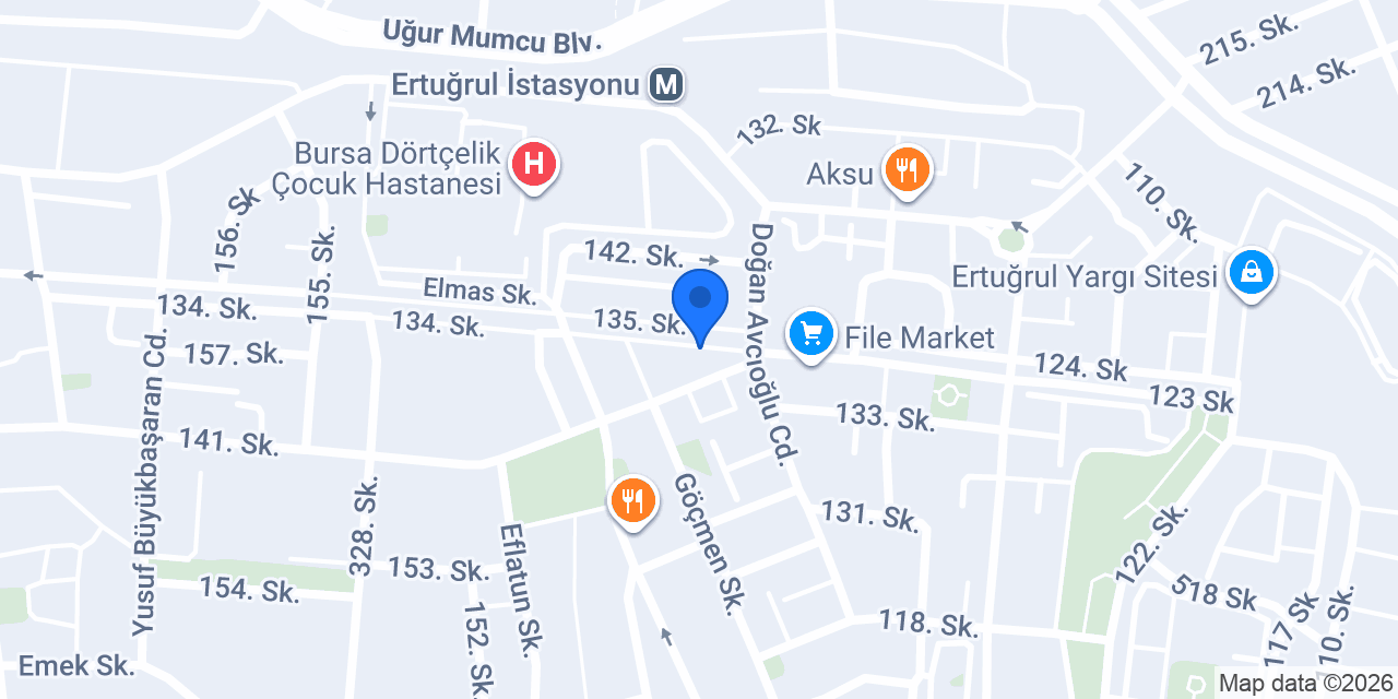 Birsin Hair Studio Özlüce Bursa konumu