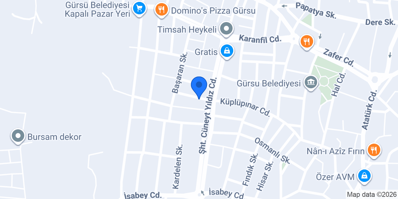 Talip Sürücü Kursu konumu