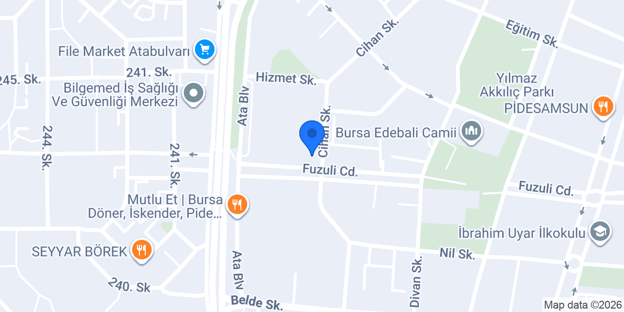 Egem Koltuk Yıkama konumu