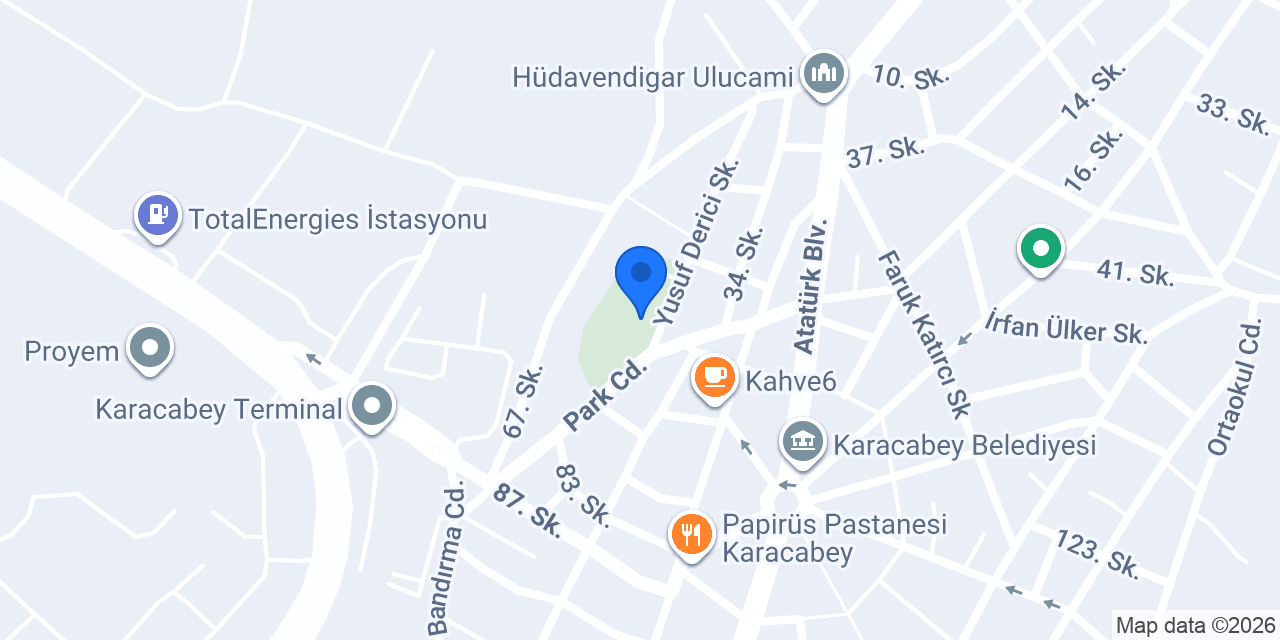 Park Düğün Salonu Karacabey konumu