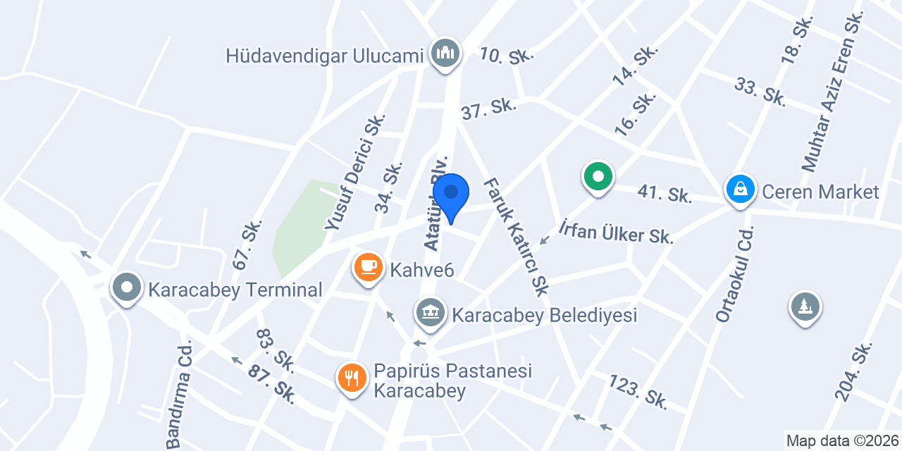 Rika Bursa Çelik Ev & Prefabrik Ev konumu