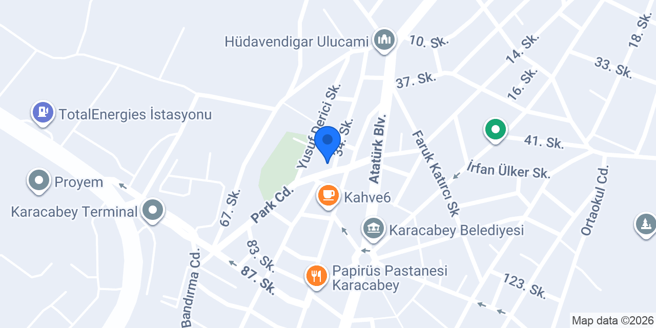 Çınar Elektronik Karacabey konumu