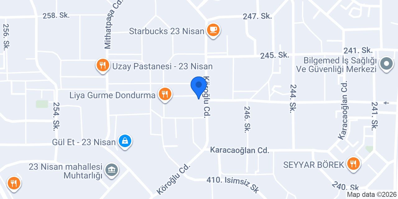 Asya Veteriner Kliniği konumu