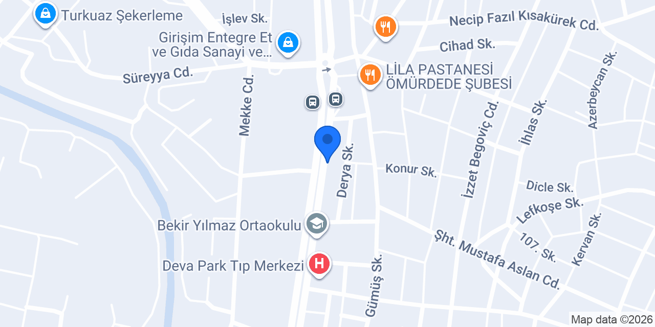 Ateş Otomotiv konumu