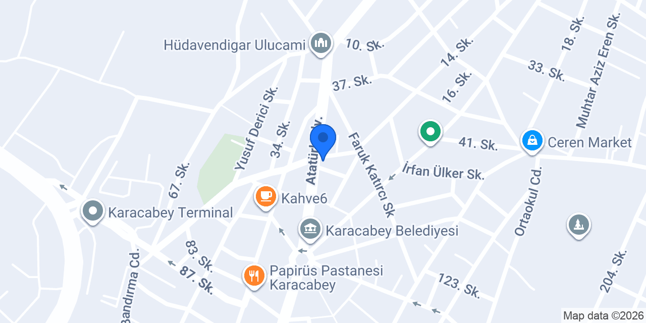 DenizBank Karacabey Şubesi konumu