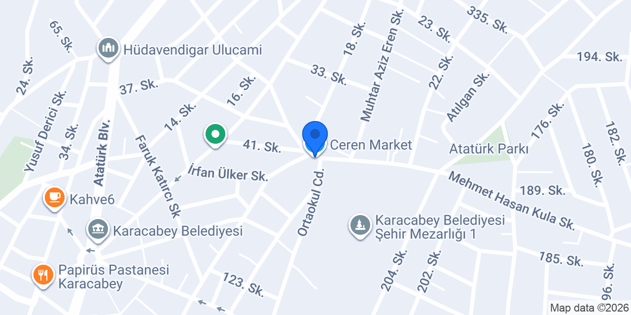Ceren Market konumu