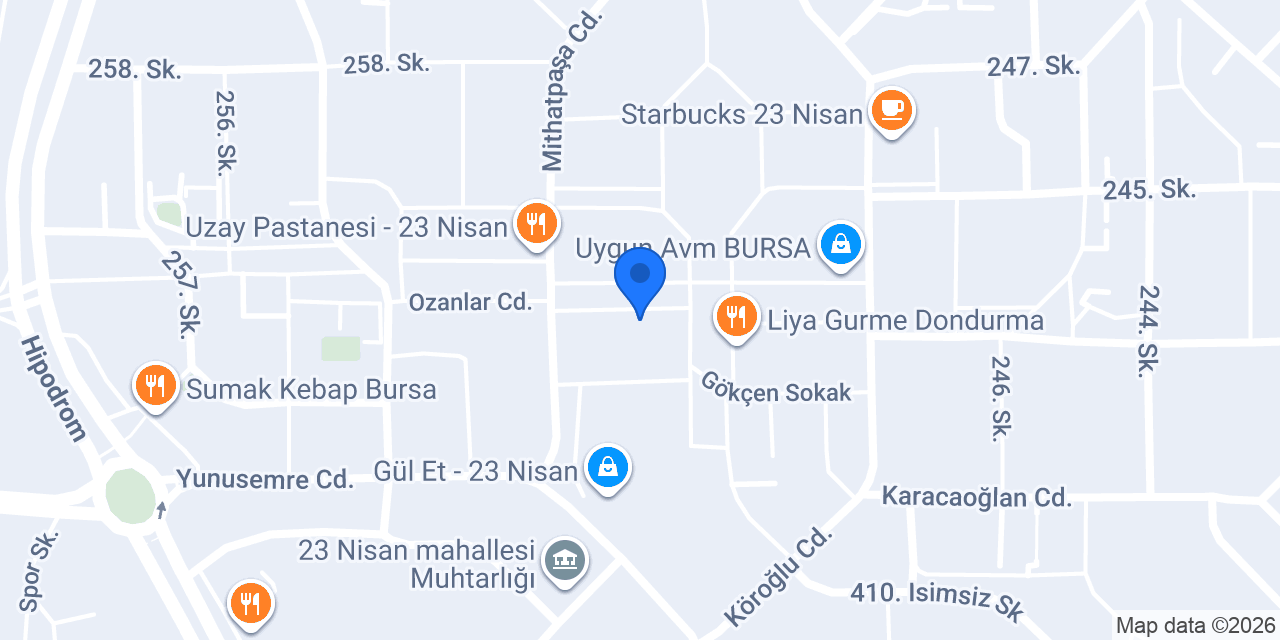 23 Nisan TERZİ MEHTAP GÜL ÜTÜ & KURUTEMİZLEME konumu