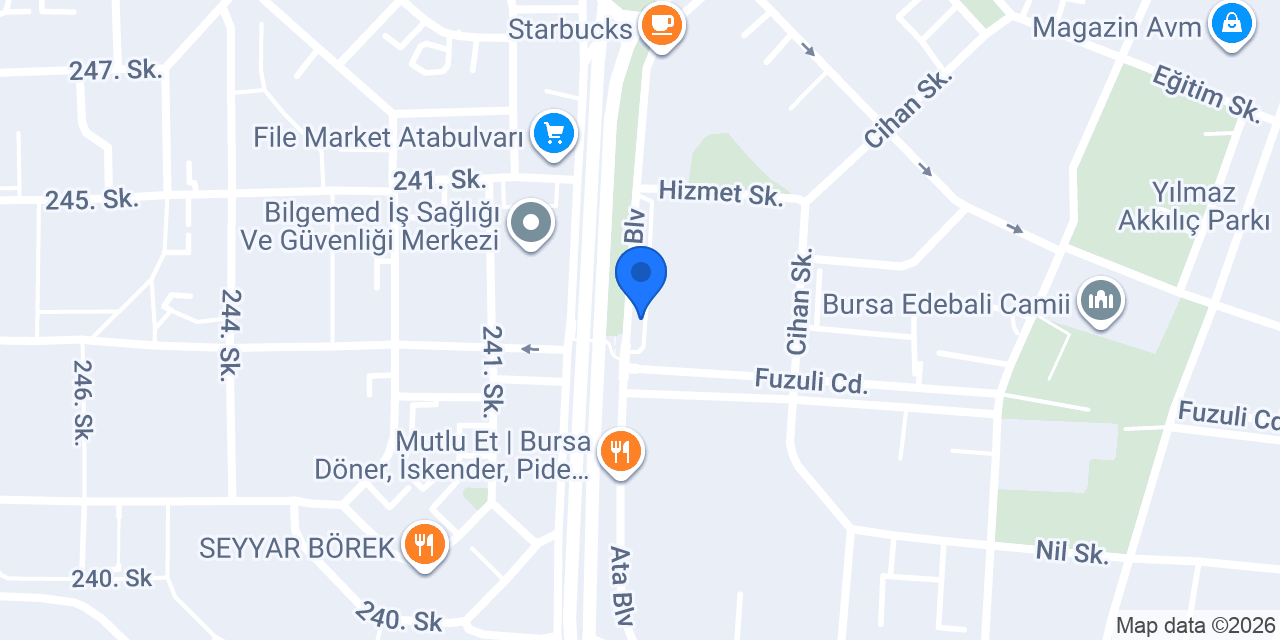 Övün Et Toptan Perakende konumu