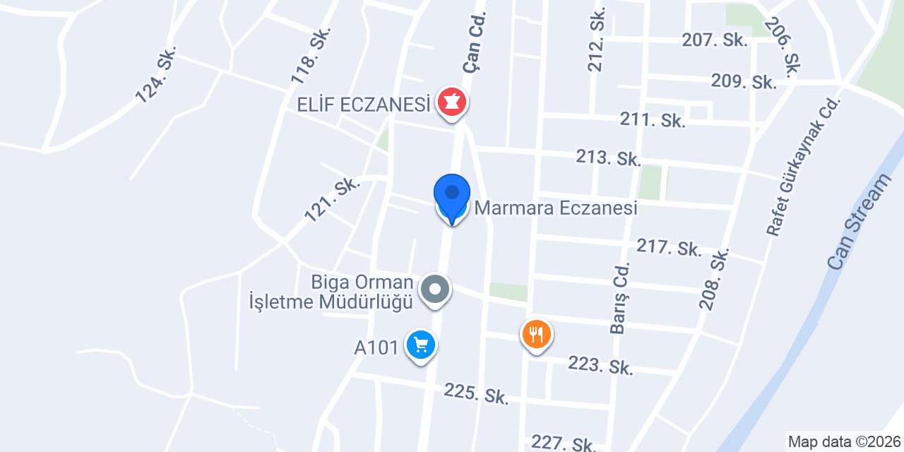 Marmara Eczanesi konumu