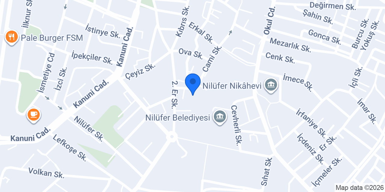 Nilüfer Kaymakamlığı konumu