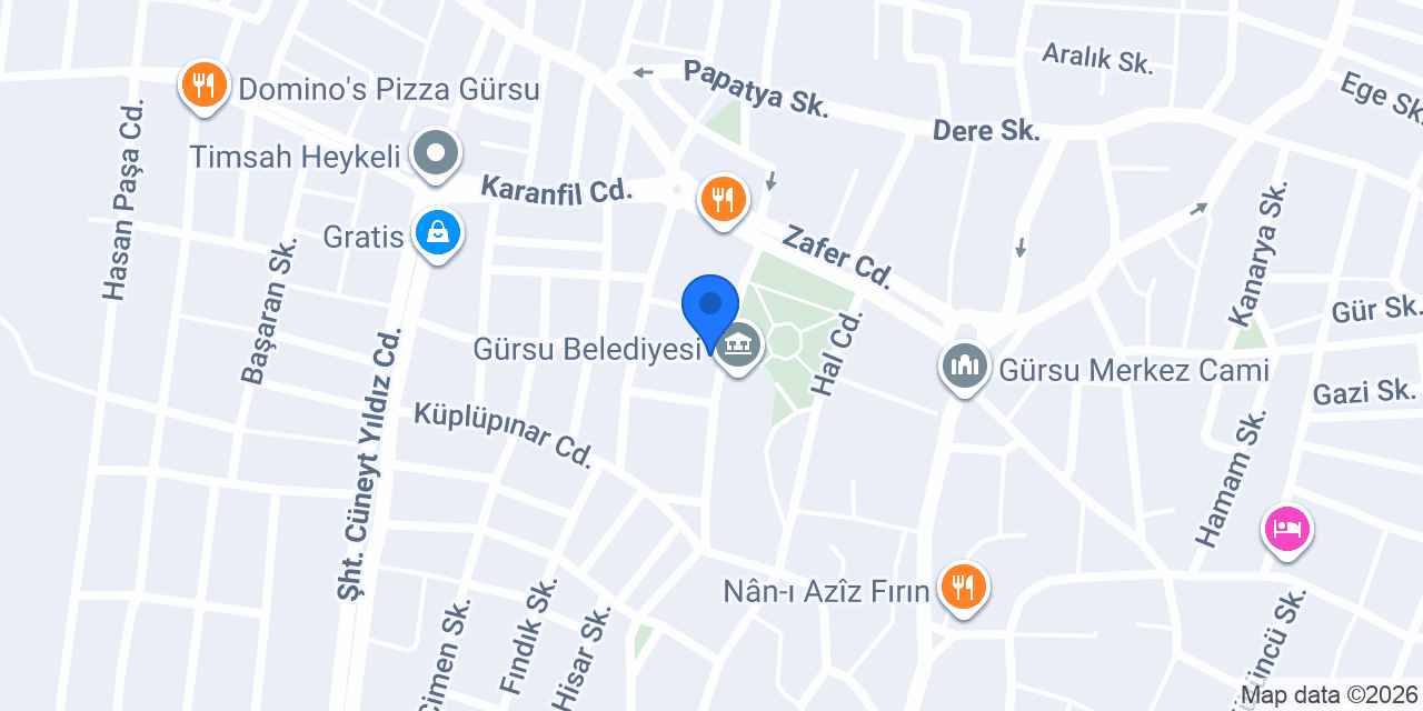 Bay & Bayan Terzihanesi konumu