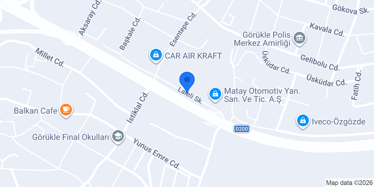 Oz Gozde Otomotiv konumu