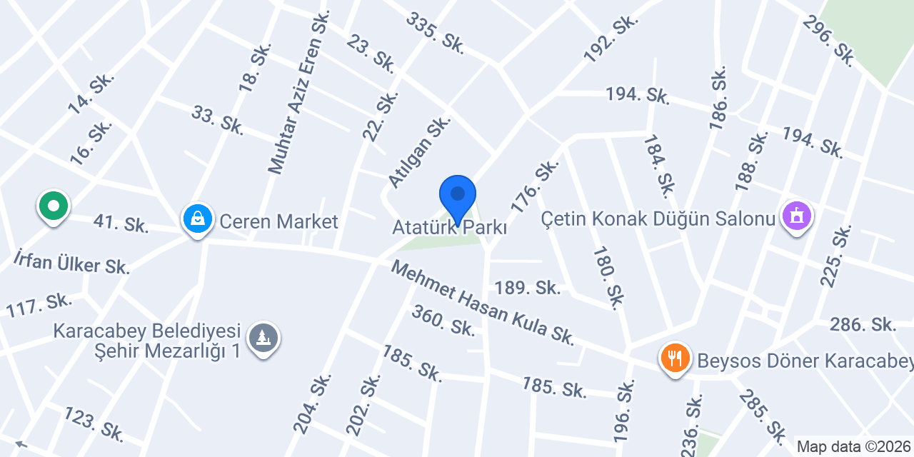 Çınaraltı Cafe Bistro konumu