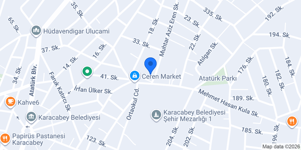 Demir Ticaret Erikli Bayi konumu