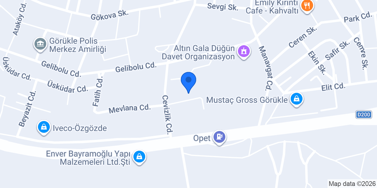 Sif İş Makinaları - Bursa Şubesi konumu