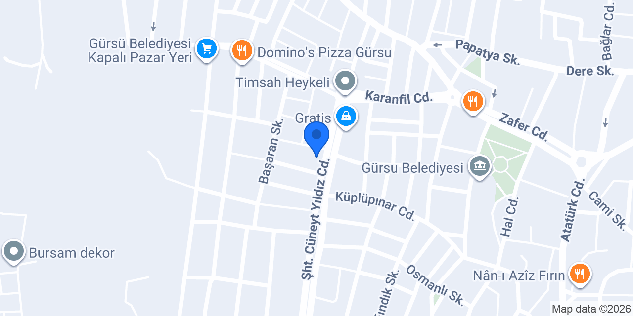 Diş Hekimi Yaşar Gürsoy konumu