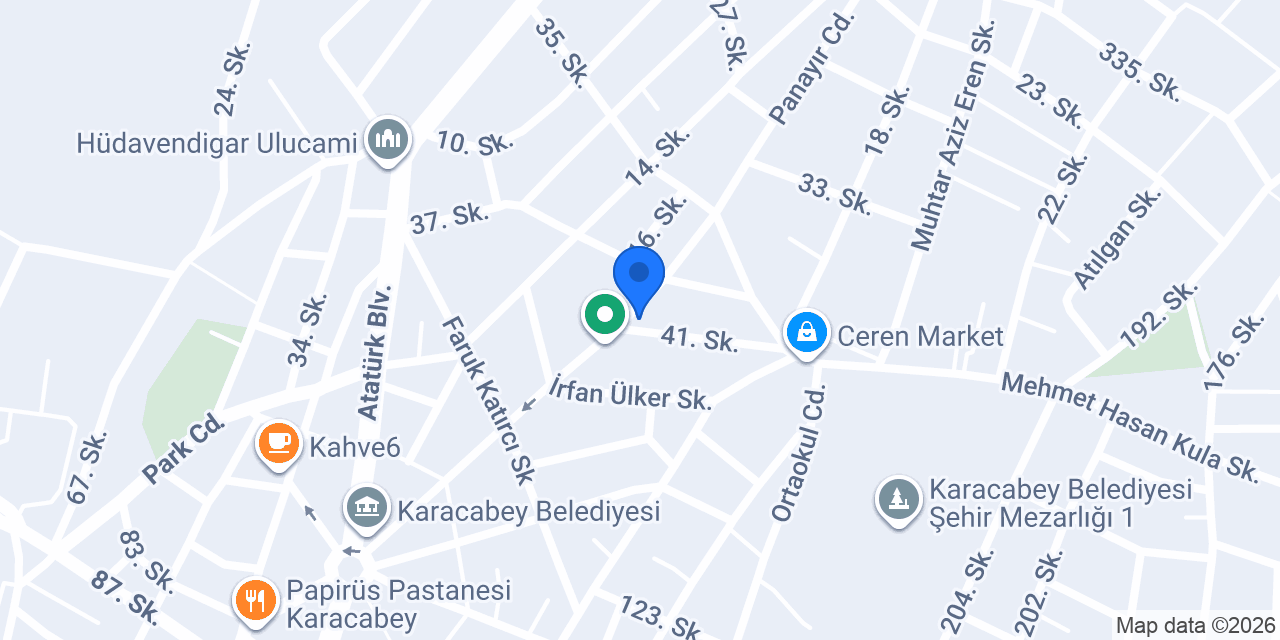 Karacabey Sürücü Kursu konumu