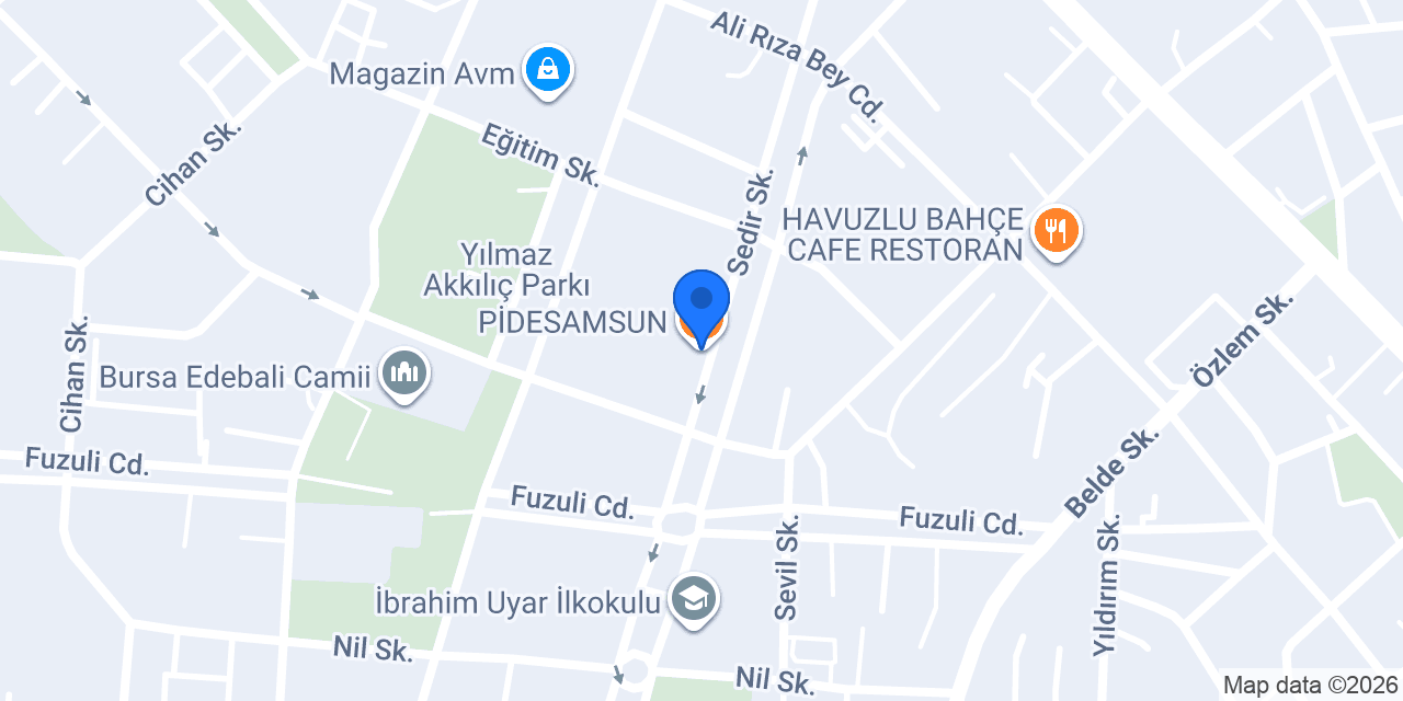 PİDESAMSUN konumu
