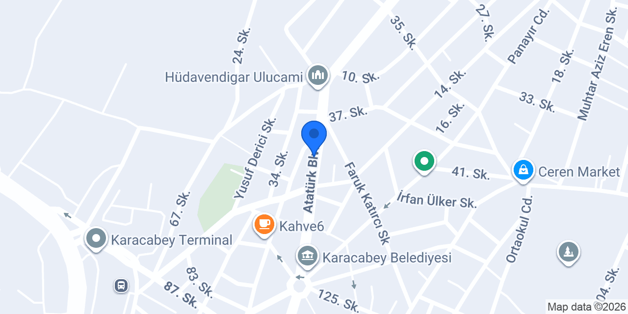 ELİDERA EKLER DESSERT KARACABEY konumu