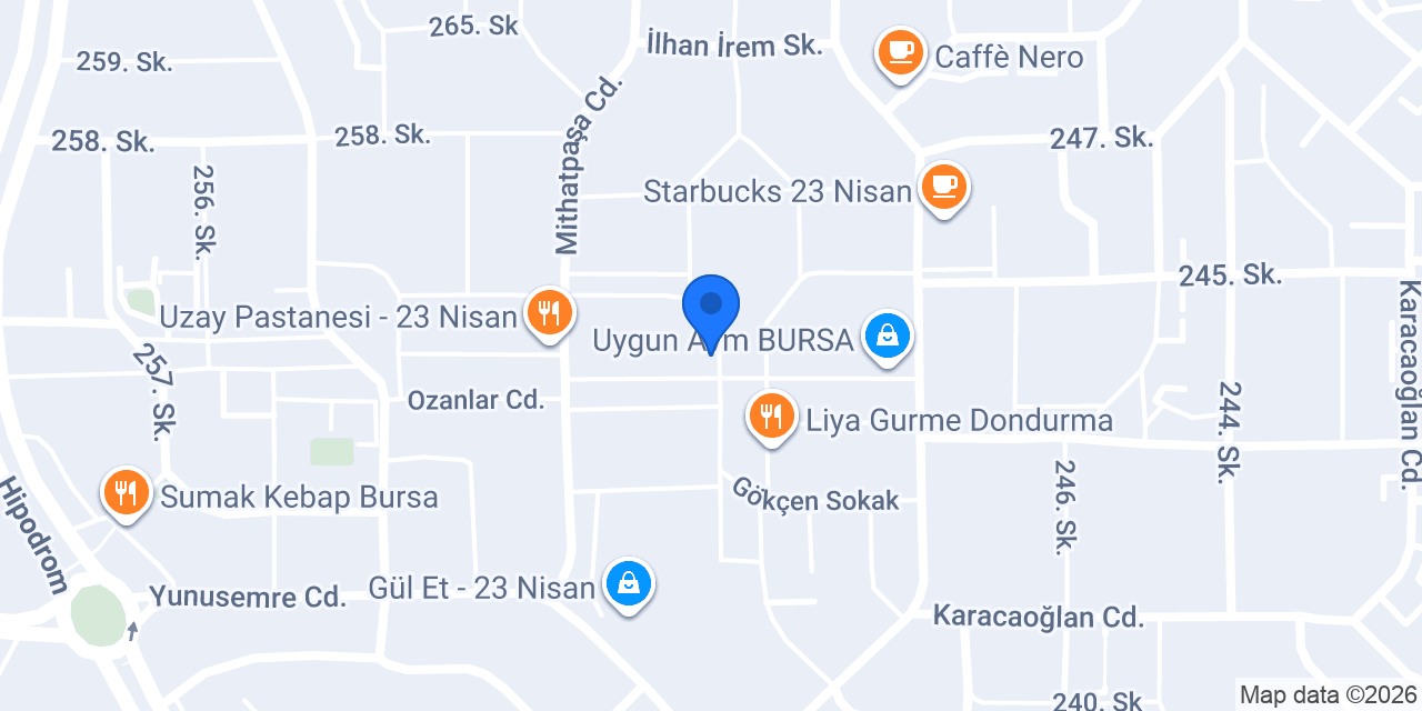 A Çiçek Tasarım & Çikolata konumu