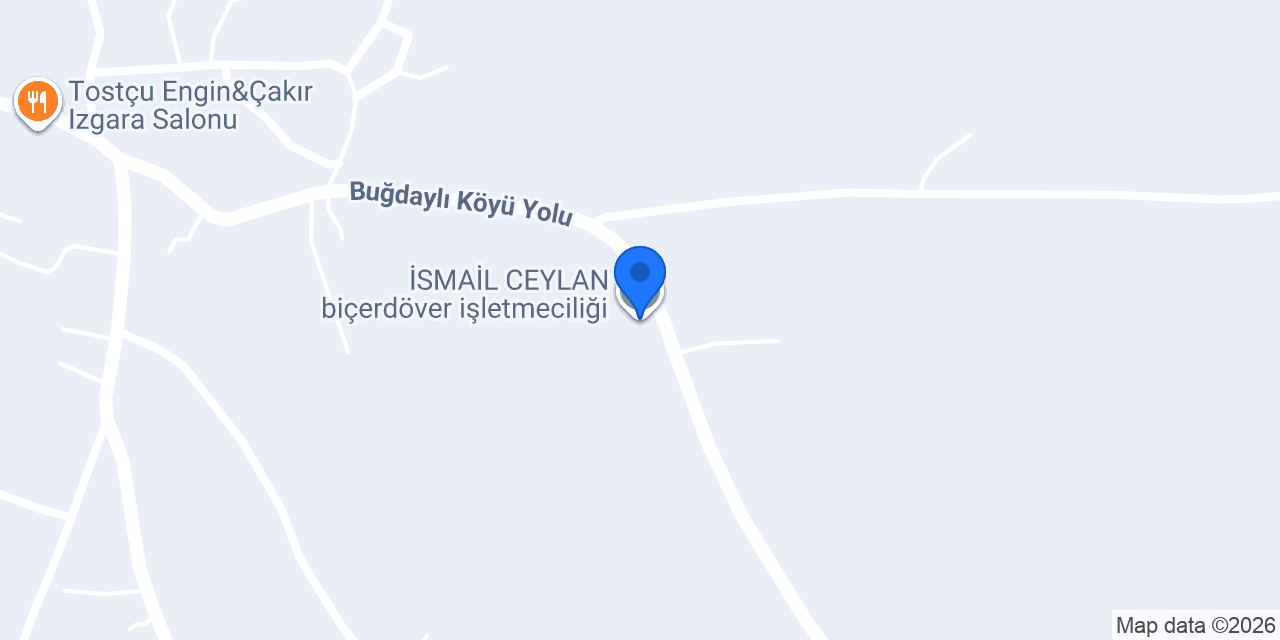 İSMAİL CEYLAN biçerdöver işletmeciliği konumu