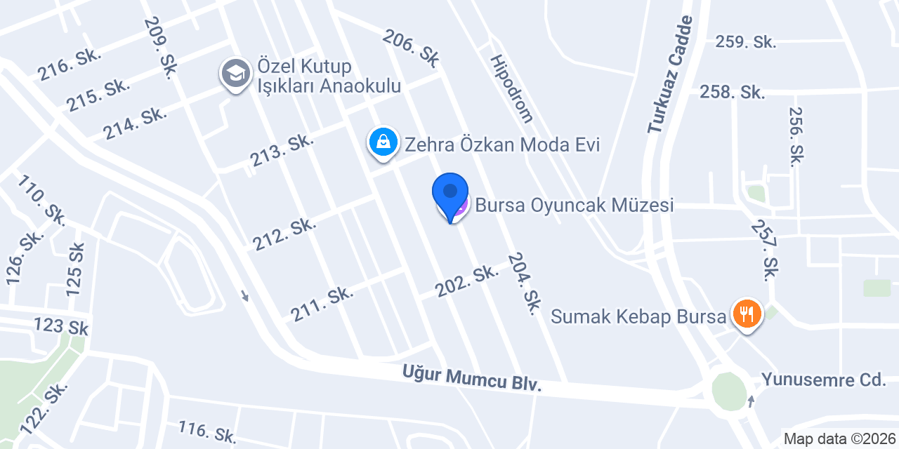 Bursa Oyuncak Müzesi konumu