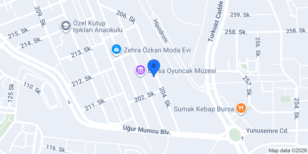 Metintek Şirketler Grubu konumu
