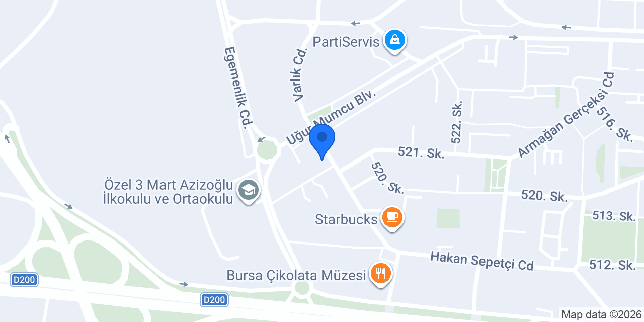 Çiçek Dünyası konumu