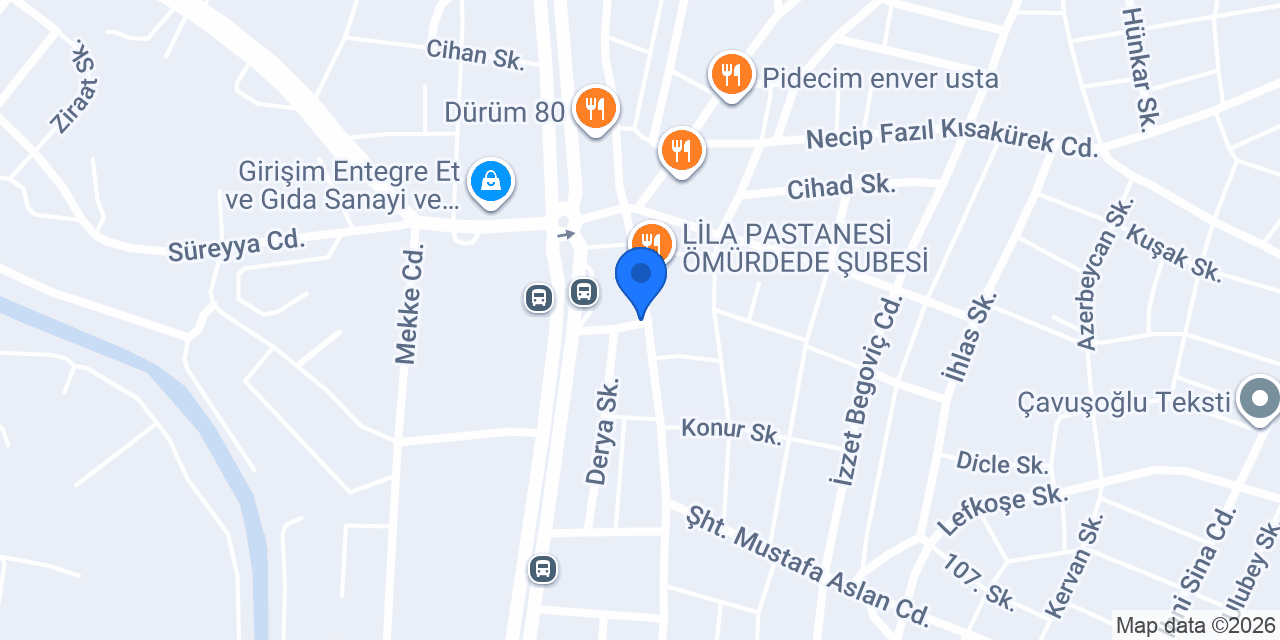 Hanımeli pasta cafe konumu